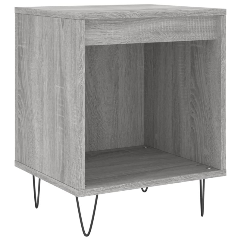 vidaXL Κομοδίνο Γκρι Sonoma 40 x 35 x 50 εκ. από Επεξεργασμένο Ξύλο