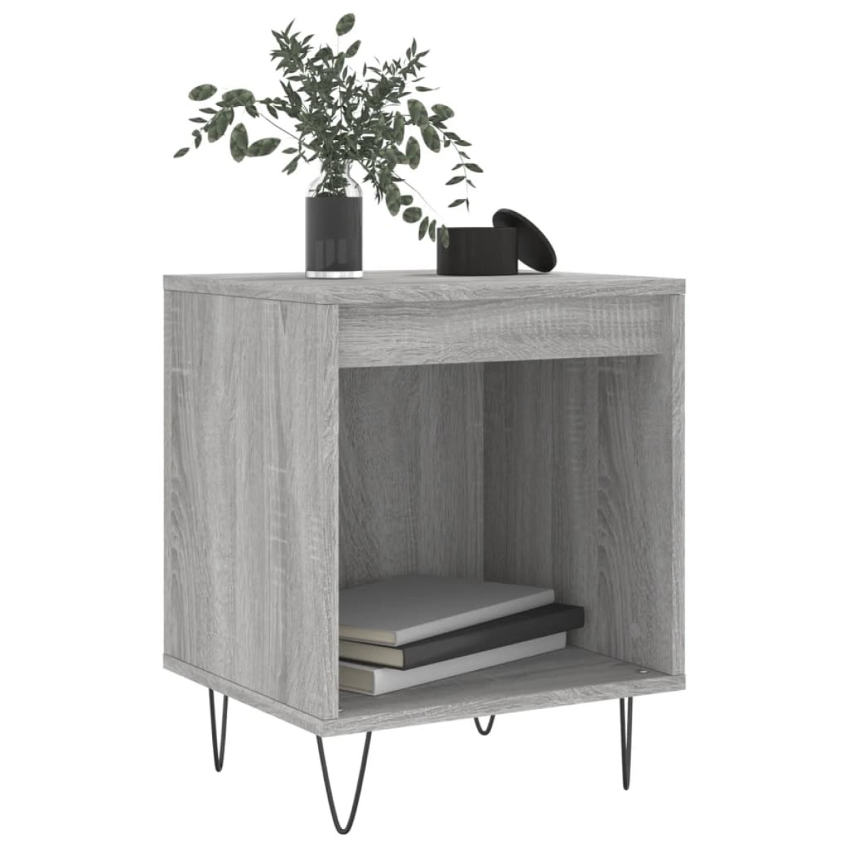 vidaXL Κομοδίνα 2 τεμ. Γκρι Sonoma 40 x 35 x 50 εκ. από Επεξεργ. Ξύλο