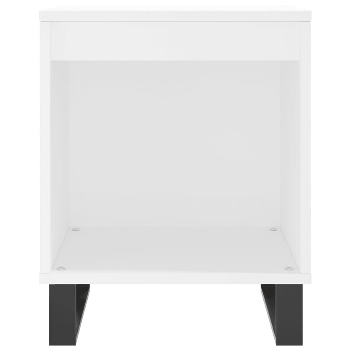 vidaXL Κομοδίνο Λευκό 40 x 35 x 50 εκ. από Επεξεργασμένο Ξύλο