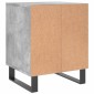 vidaXL Κομοδίνα 2 τεμ. Γκρι Σκυροδέματος 40x35x50 εκ. Επεξεργ. Ξύλο