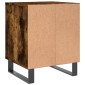vidaXL Κομοδίνα 2 τεμ. Καπνιστή Δρυς 40 x 35 x 50 εκ. Επεξεργ. Ξύλο