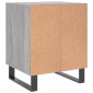 vidaXL Κομοδίνα 2 τεμ. Γκρι Sonoma 40 x 35 x 50 εκ. από Επεξεργ. Ξύλο