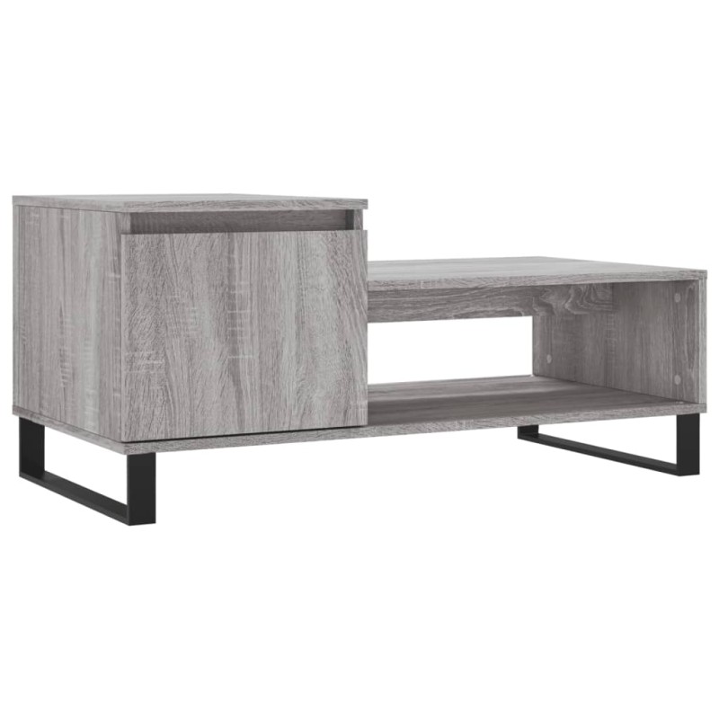 vidaXL Τραπεζάκι Σαλονιού Γκρι Sonoma 100x50x45 εκ. Επεξεργασμένο Ξύλο
