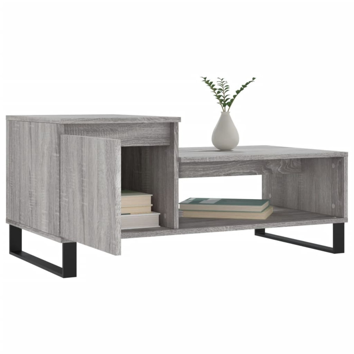 vidaXL Τραπεζάκι Σαλονιού Γκρι Sonoma 100x50x45 εκ. Επεξεργασμένο Ξύλο