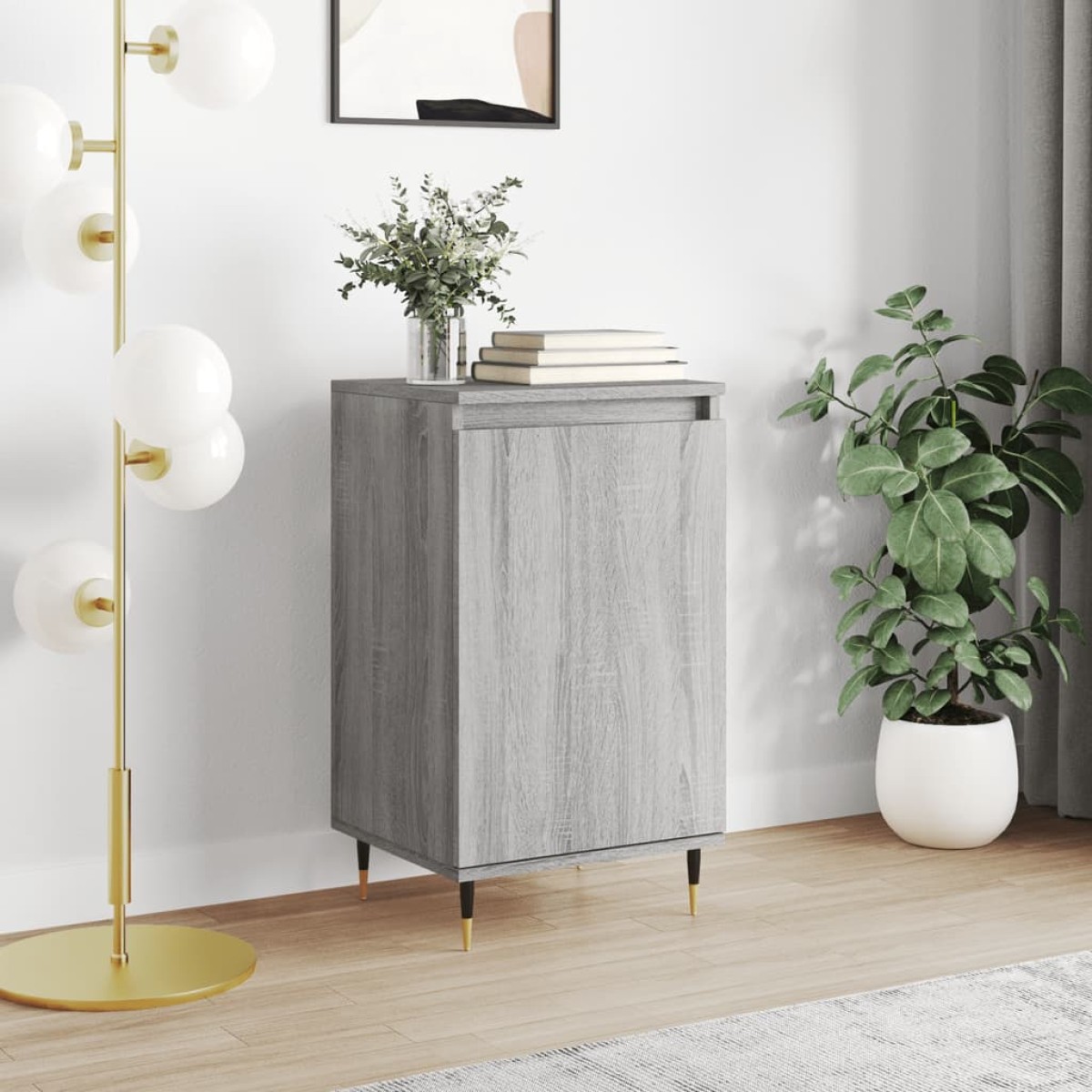 vidaXL Συρταριέρα Γκρι Sonoma 40 x 35 x 70 εκ. από Επεξεργασμένο Ξύλο
