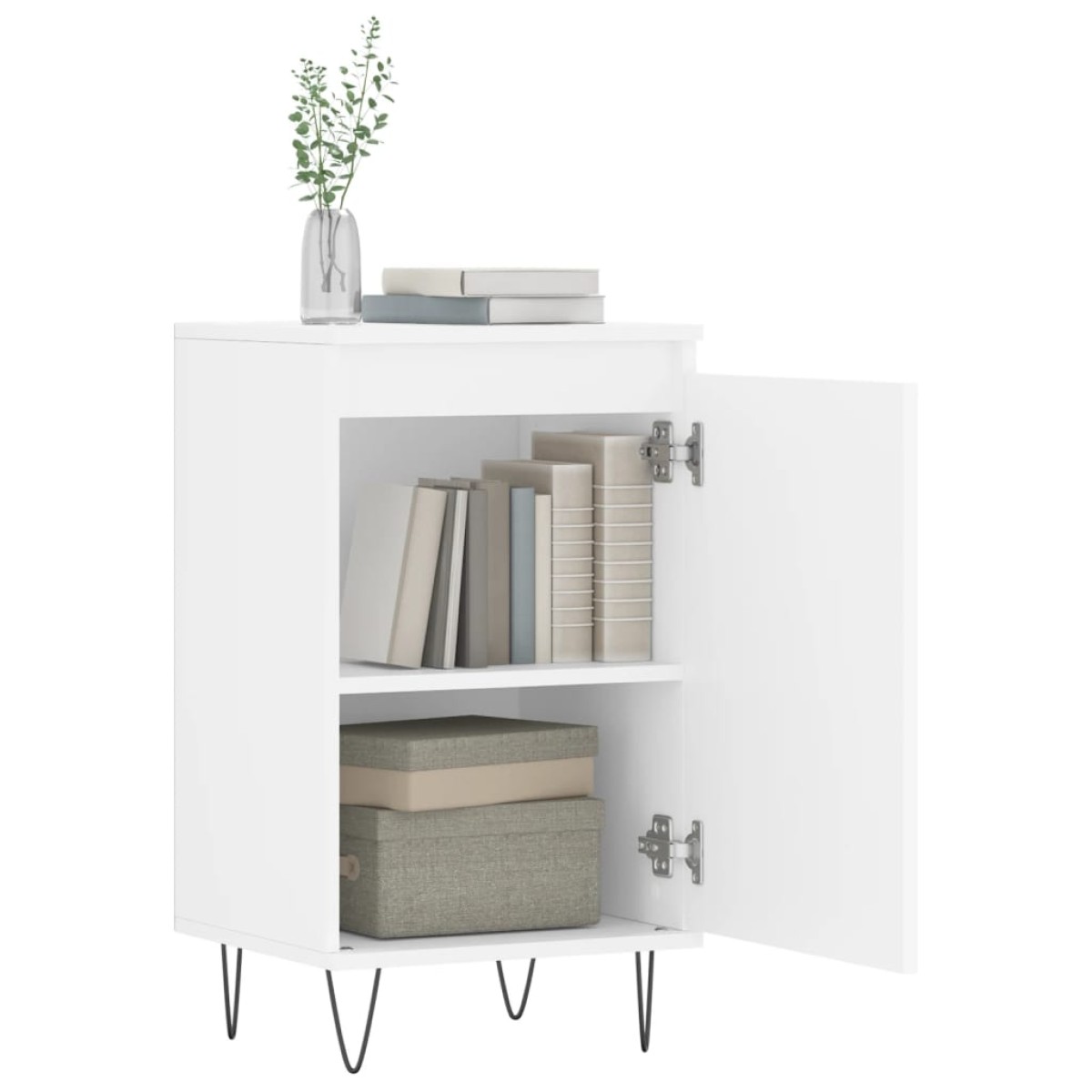 vidaXL Συρταριέρα Λευκή 40 x 35 x 70 εκ. από Επεξεργασμένο Ξύλο