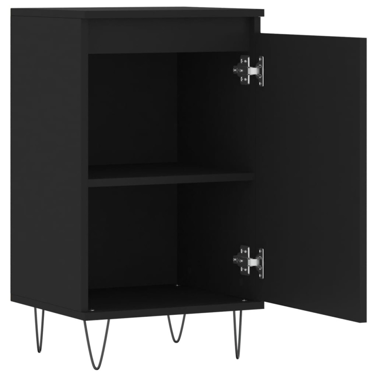 vidaXL Ντουλάπια 2 τεμ. Μαύρα 40 x 35 x 70 εκ. από Επεξεργασμένο Ξύλο