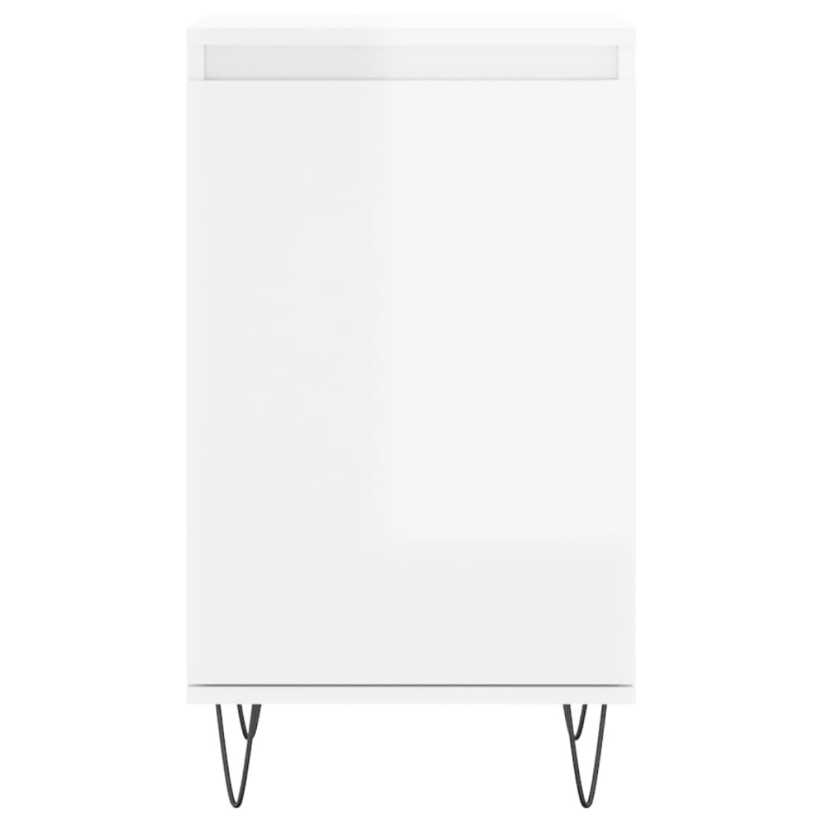 vidaXL Ντουλάπια 2 τεμ. Γυαλιστ. Λευκό 40x35x70 εκ. από Επεξεργ. Ξύλο