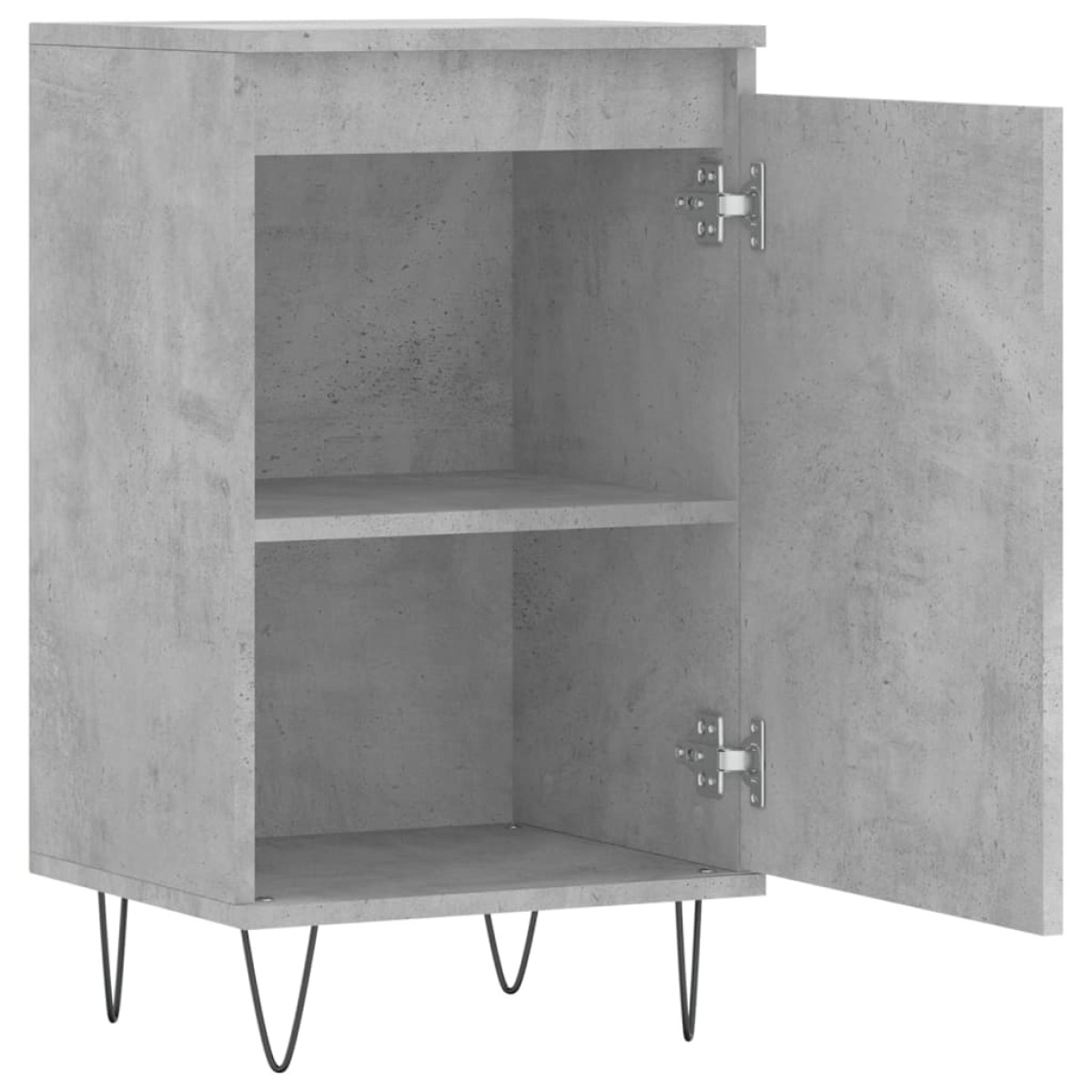 vidaXL Ντουλάπια 2 τεμ. Γκρι Σκυροδ. 40x35x70 εκ. Επεξεργασμένο Ξύλο