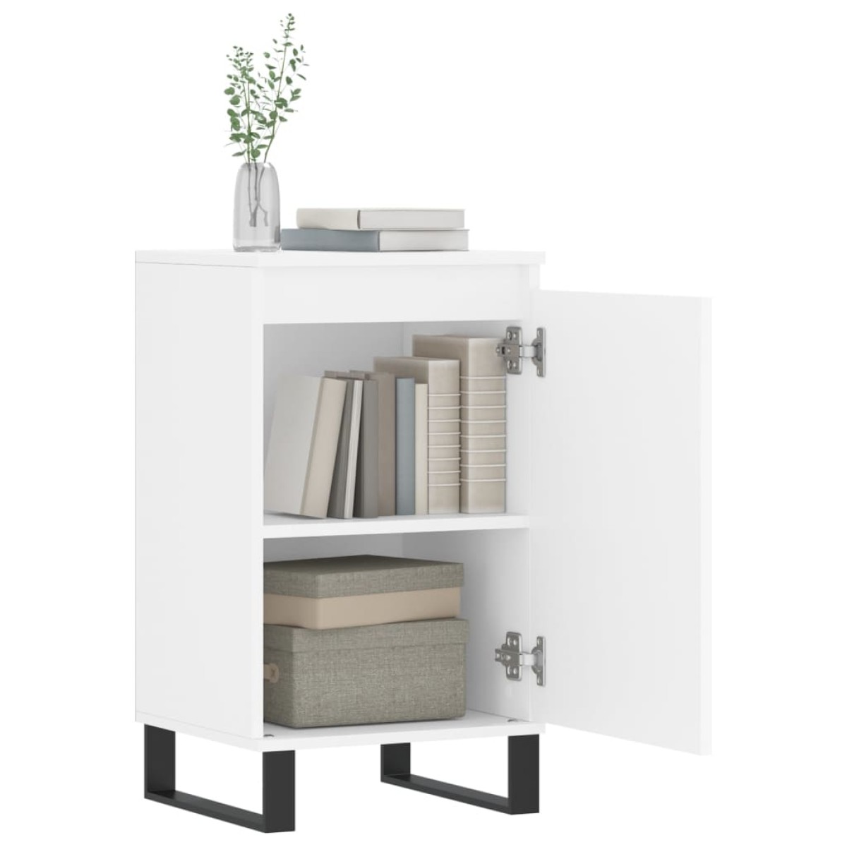 vidaXL Ντουλάπια 2 τεμ. Λευκά 40 x 35 x 70 εκ. από Επεξεργασμένο Ξύλο