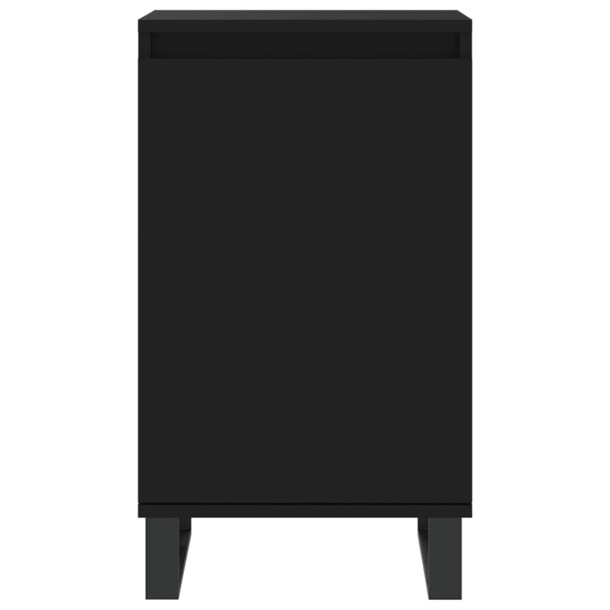 vidaXL Ντουλάπια 2 τεμ. Μαύρα 40 x 35 x 70 εκ. από Επεξεργασμένο Ξύλο