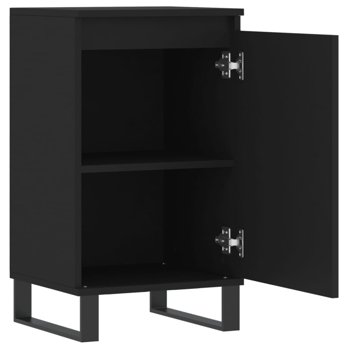 vidaXL Ντουλάπια 2 τεμ. Μαύρα 40 x 35 x 70 εκ. από Επεξεργασμένο Ξύλο