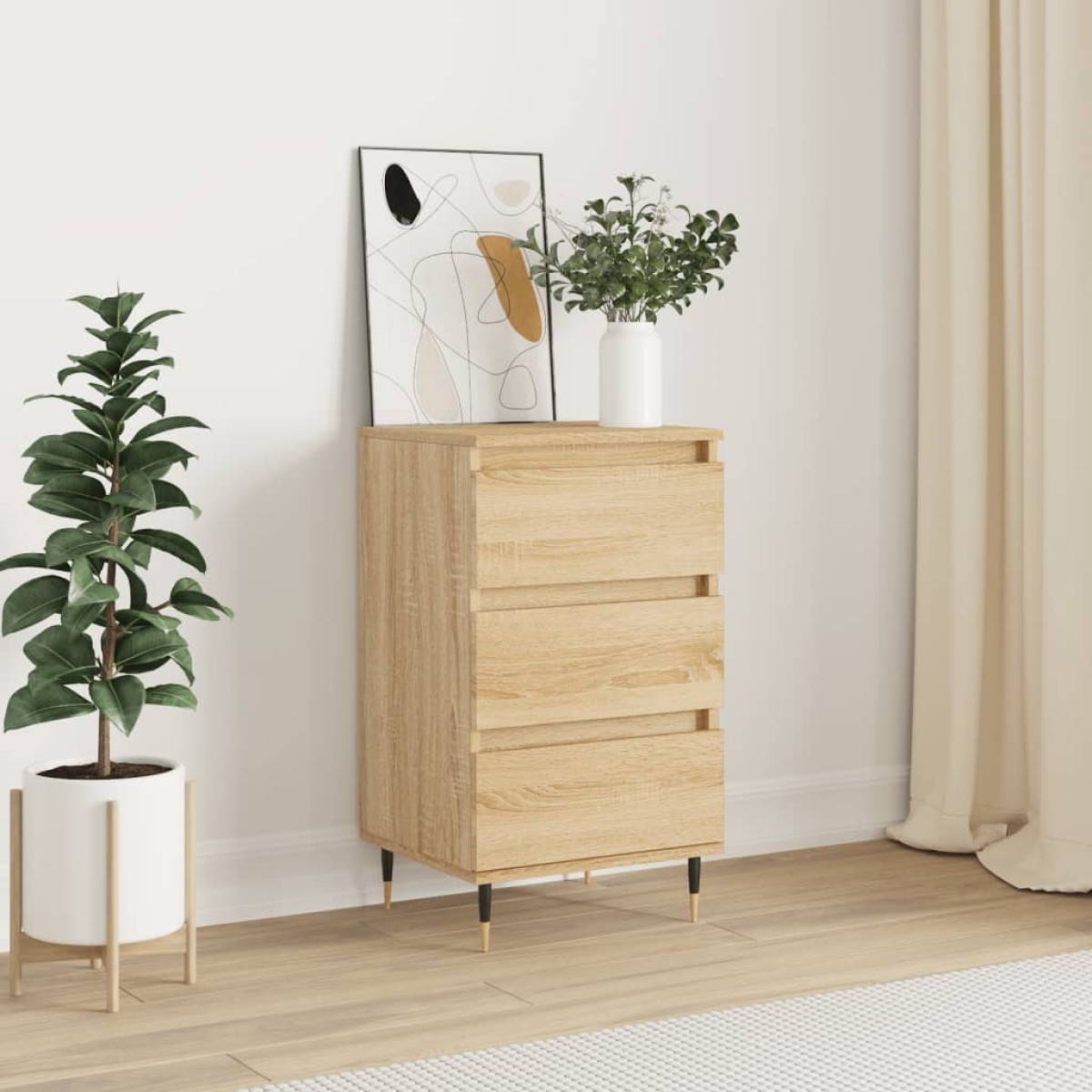 vidaXL Συρταριέρα Sonoma Δρυς 40 x 35 x 70 εκ. από Επεξεργασμένο Ξύλο