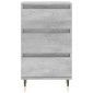 vidaXL Κομοδίνο Γκρι Σκυροδεμ. 40 x 35 x 70 εκ. από Επεξεργασμένο Ξύλο