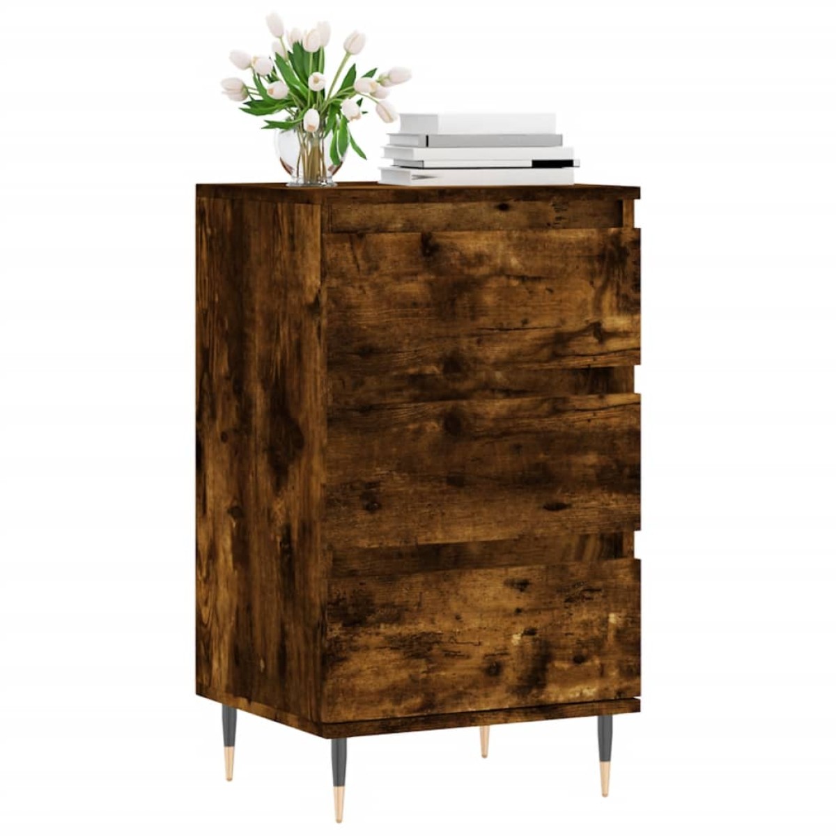 vidaXL Συρταριέρα Καπνιστή Δρυς 40 x 35 x 70 εκ. από Επεξεργ. Ξύλο