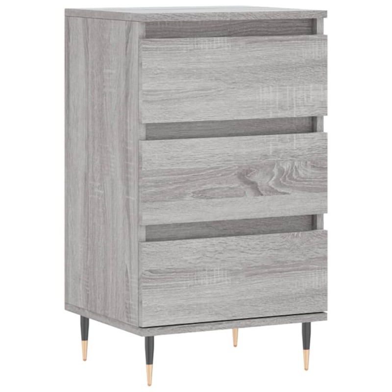 vidaXL Συρταριέρα Γκρι Sonoma 40 x 35 x 70 εκ. από Επεξεργασμένο Ξύλο