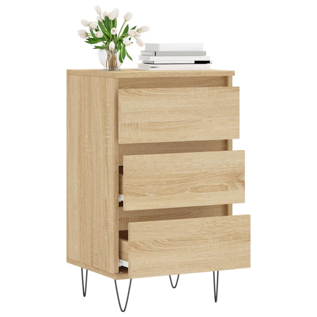 vidaXL Συρταριέρα Sonoma Δρυς 40 x 35 x 70 εκ. από Επεξεργασμένο Ξύλο