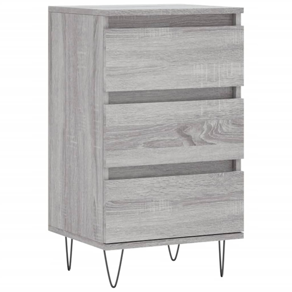 vidaXL Συρταριέρα Γκρι Sonoma 40 x 35 x 70 εκ. από Επεξεργασμένο Ξύλο