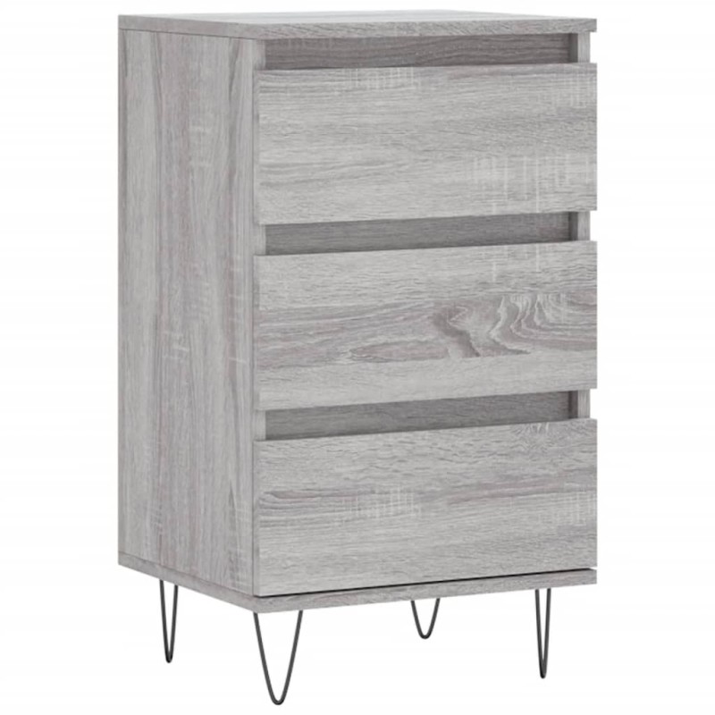 vidaXL Συρταριέρα Γκρι Sonoma 40 x 35 x 70 εκ. από Επεξεργασμένο Ξύλο