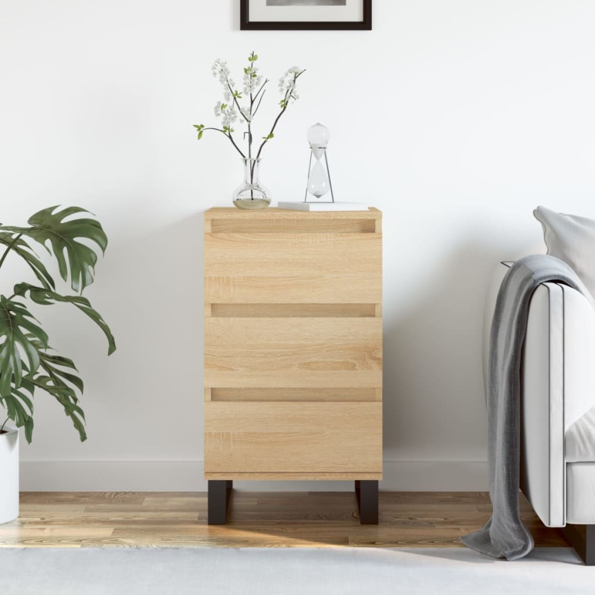 vidaXL Συρταριέρα Sonoma Δρυς 40 x 35 x 70 εκ. από Επεξεργασμένο Ξύλο