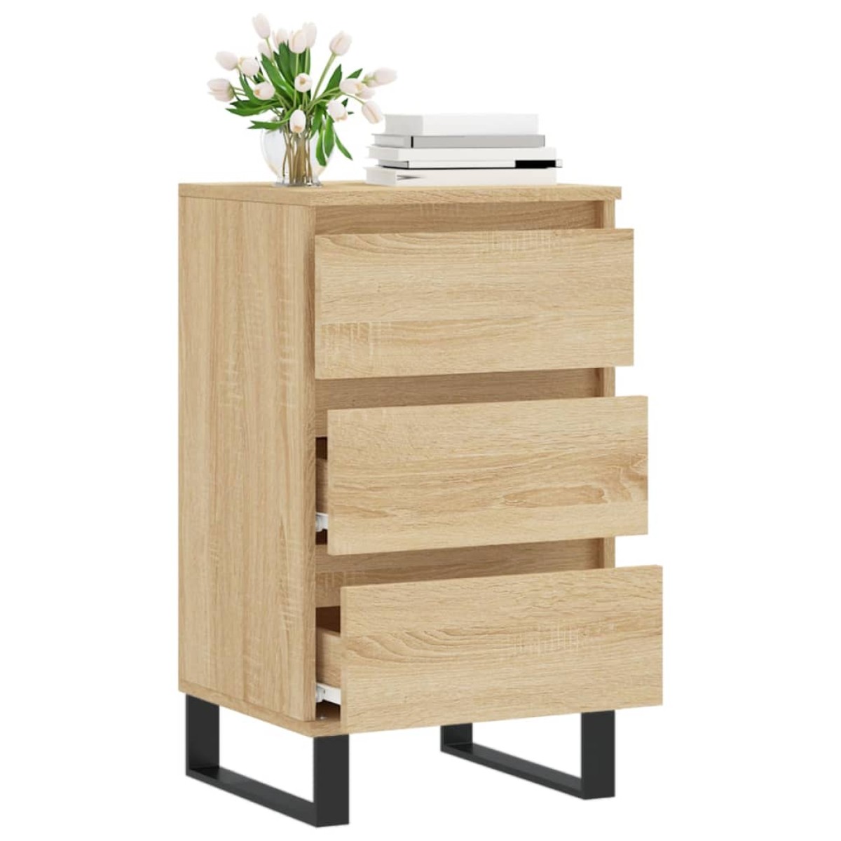 vidaXL Συρταριέρα Sonoma Δρυς 40 x 35 x 70 εκ. από Επεξεργασμένο Ξύλο