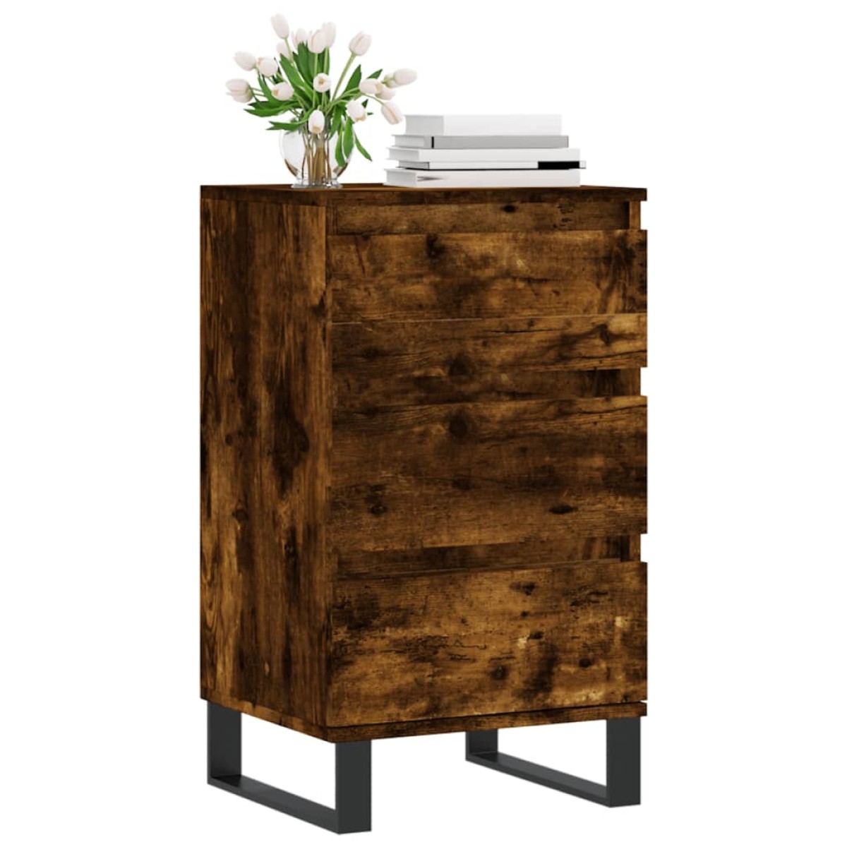 vidaXL Συρταριέρα Καπνιστή Δρυς 40 x 35 x 70 εκ. από Επεξεργ. Ξύλο