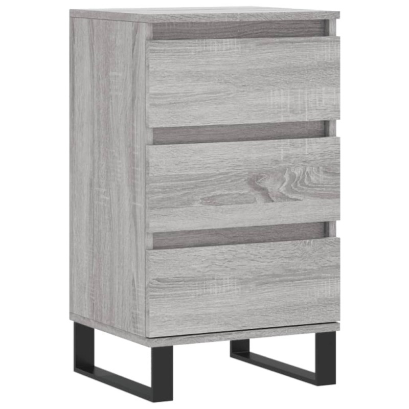 vidaXL Συρταριέρα Γκρι Sonoma 40 x 35 x 70 εκ. από Επεξεργασμένο Ξύλο
