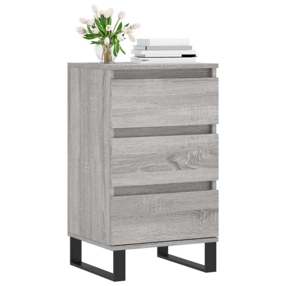 vidaXL Συρταριέρα Γκρι Sonoma 40 x 35 x 70 εκ. από Επεξεργασμένο Ξύλο