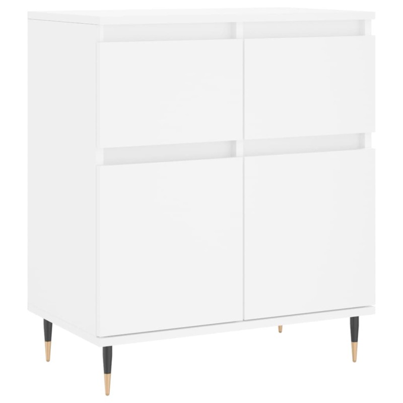 vidaXL Συρταριέρα Λευκή 60 x 35 x 70 εκ. από Επεξεργασμένο Ξύλο