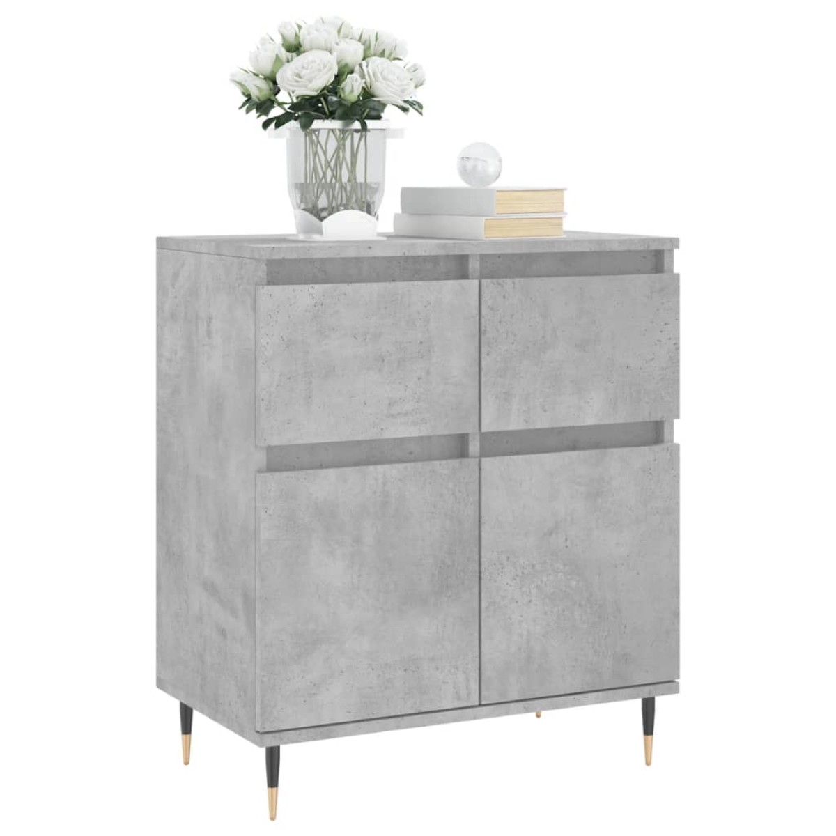vidaXL Ντουλάπι Γκρι Σκυροδέματος 60x35x70 εκ. Επεξεργασμένο Ξύλο
