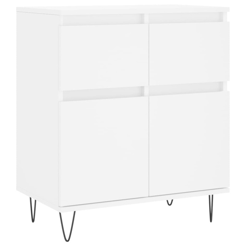 vidaXL Συρταριέρα Λευκή 60 x 35 x 70 εκ. από Επεξεργασμένο Ξύλο