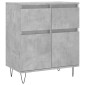 vidaXL Ντουλάπι Γκρι Σκυροδέματος 60x35x70 εκ. Επεξεργασμένο Ξύλο