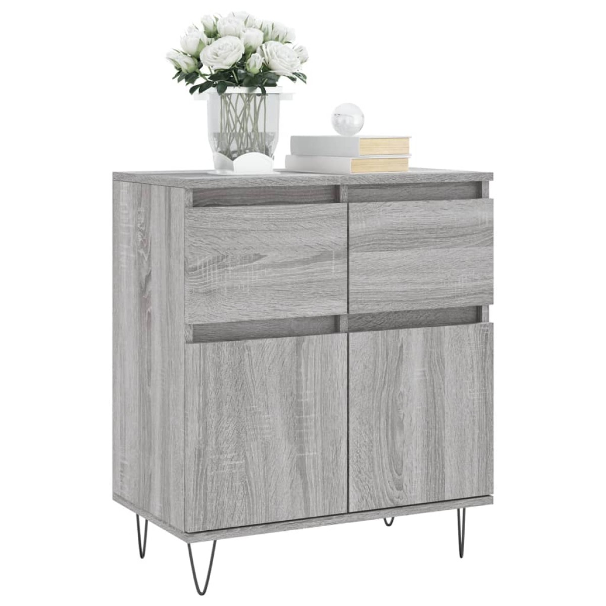 vidaXL Ντουλάπι Γκρι Sonoma 60x35x70 εκ. από Επεξεργασμένο Ξύλο