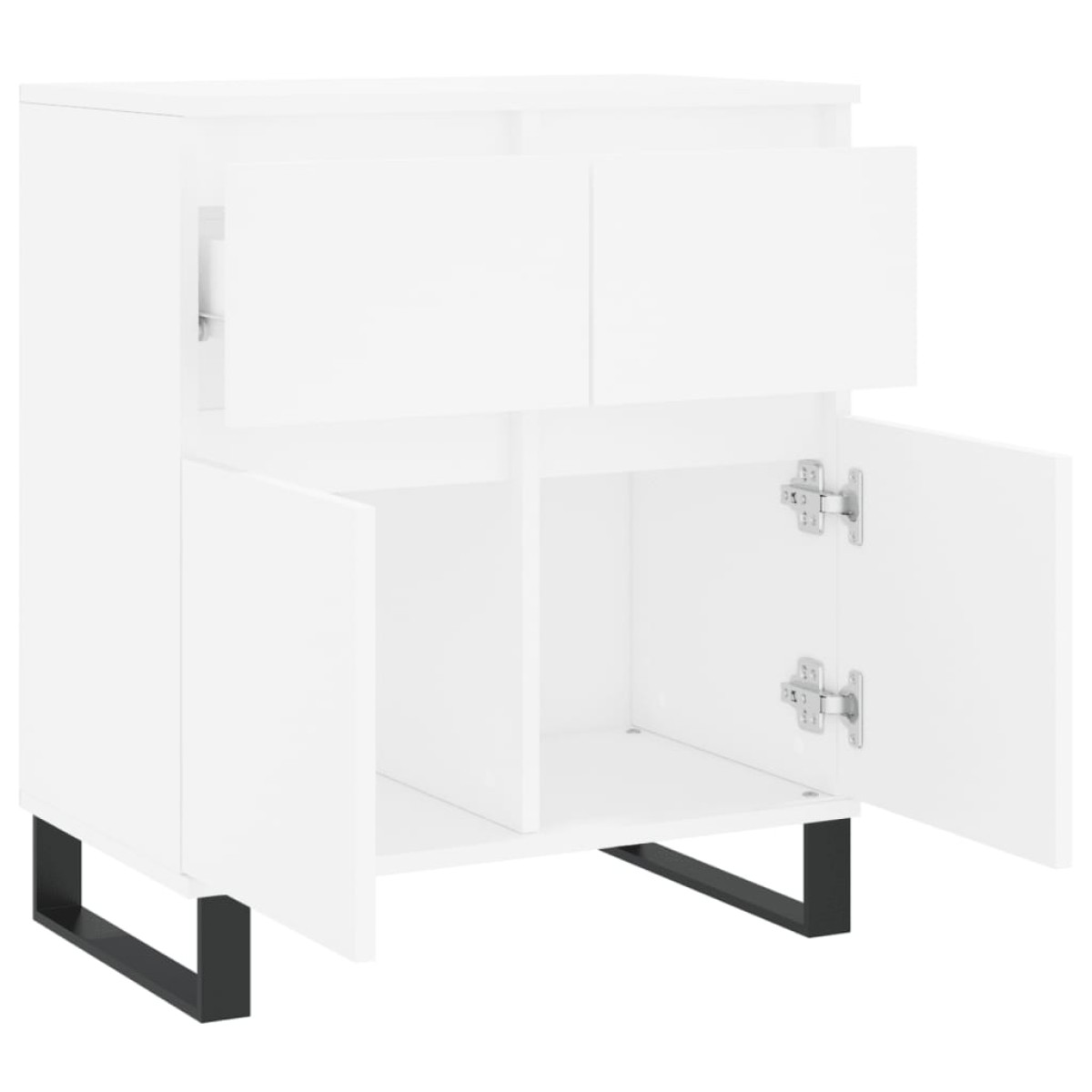 vidaXL Συρταριέρα Λευκή 60 x 35 x 70 εκ. από Επεξεργασμένο Ξύλο