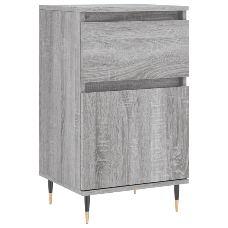 vidaXL Συρταριέρα Γκρι Sonoma 40 x 35 x 70 εκ. από Επεξεργασμένο Ξύλο