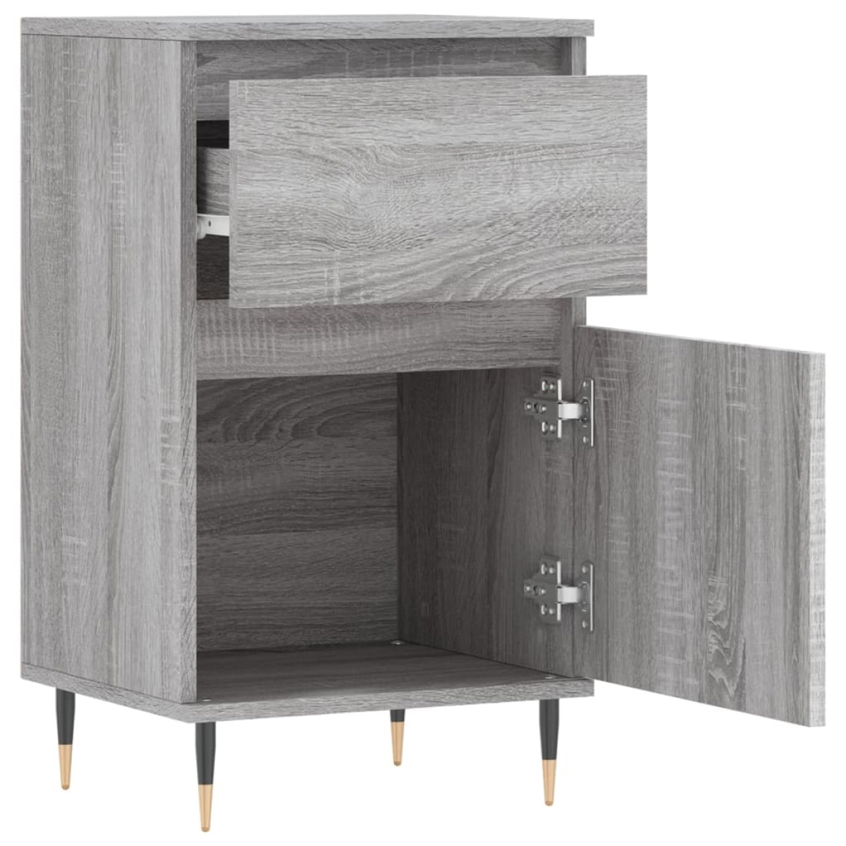 vidaXL Συρταριέρα Γκρι Sonoma 40 x 35 x 70 εκ. από Επεξεργασμένο Ξύλο