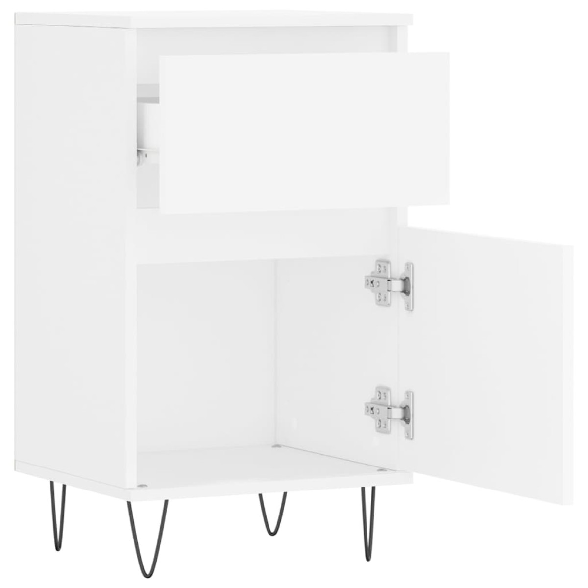vidaXL Συρταριέρα Λευκή 40 x 35 x 70 εκ. από Επεξεργασμένο Ξύλο
