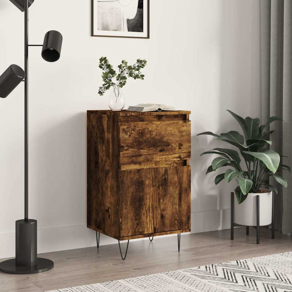 vidaXL Συρταριέρα Καπνιστή Δρυς 40 x 35 x 70 εκ. από Επεξεργ. Ξύλο