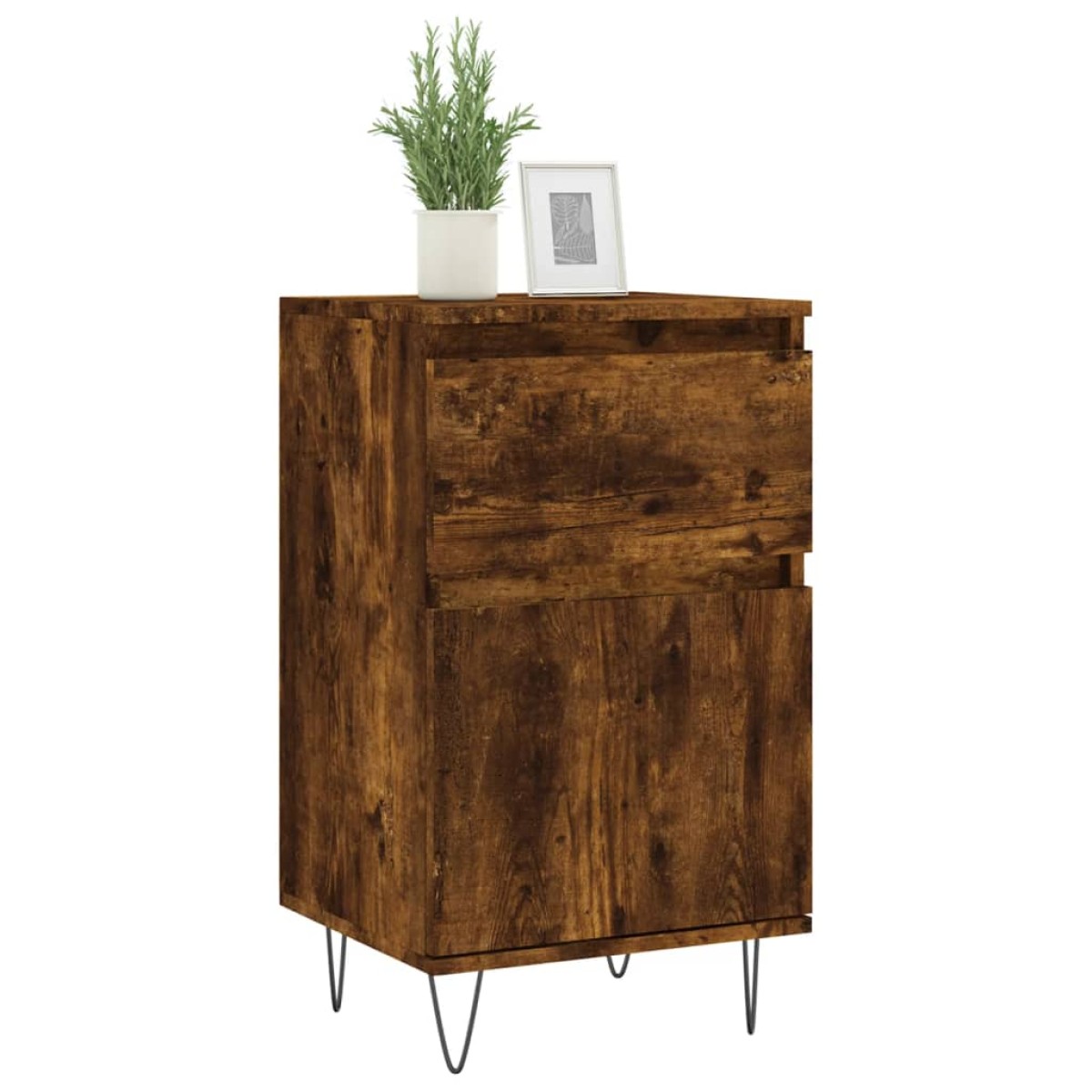 vidaXL Ντουλάπια 2 τεμ. Καπνιστή Δρυς 40x35x70 εκ. από Επεξεργ. Ξύλο