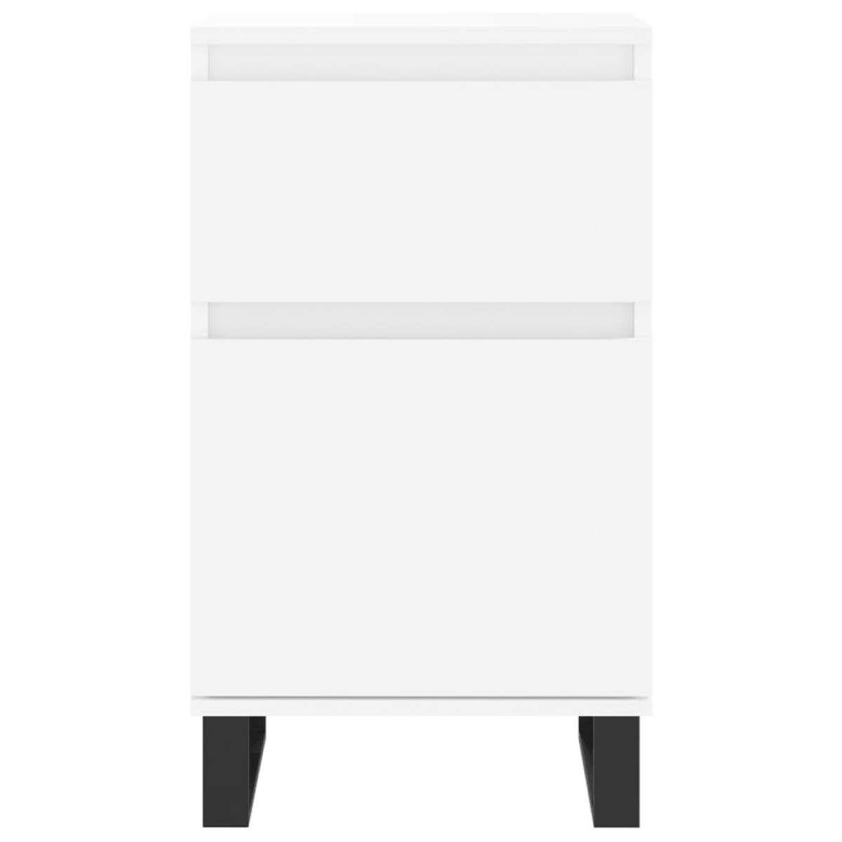 vidaXL Ντουλάπια 2 τεμ. Λευκά 40 x 35 x 70 εκ. από Επεξεργασμένο Ξύλο