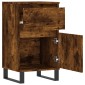 vidaXL Ντουλάπια 2 τεμ. Καπνιστή Δρυς 40x35x70 εκ. από Επεξεργ. Ξύλο