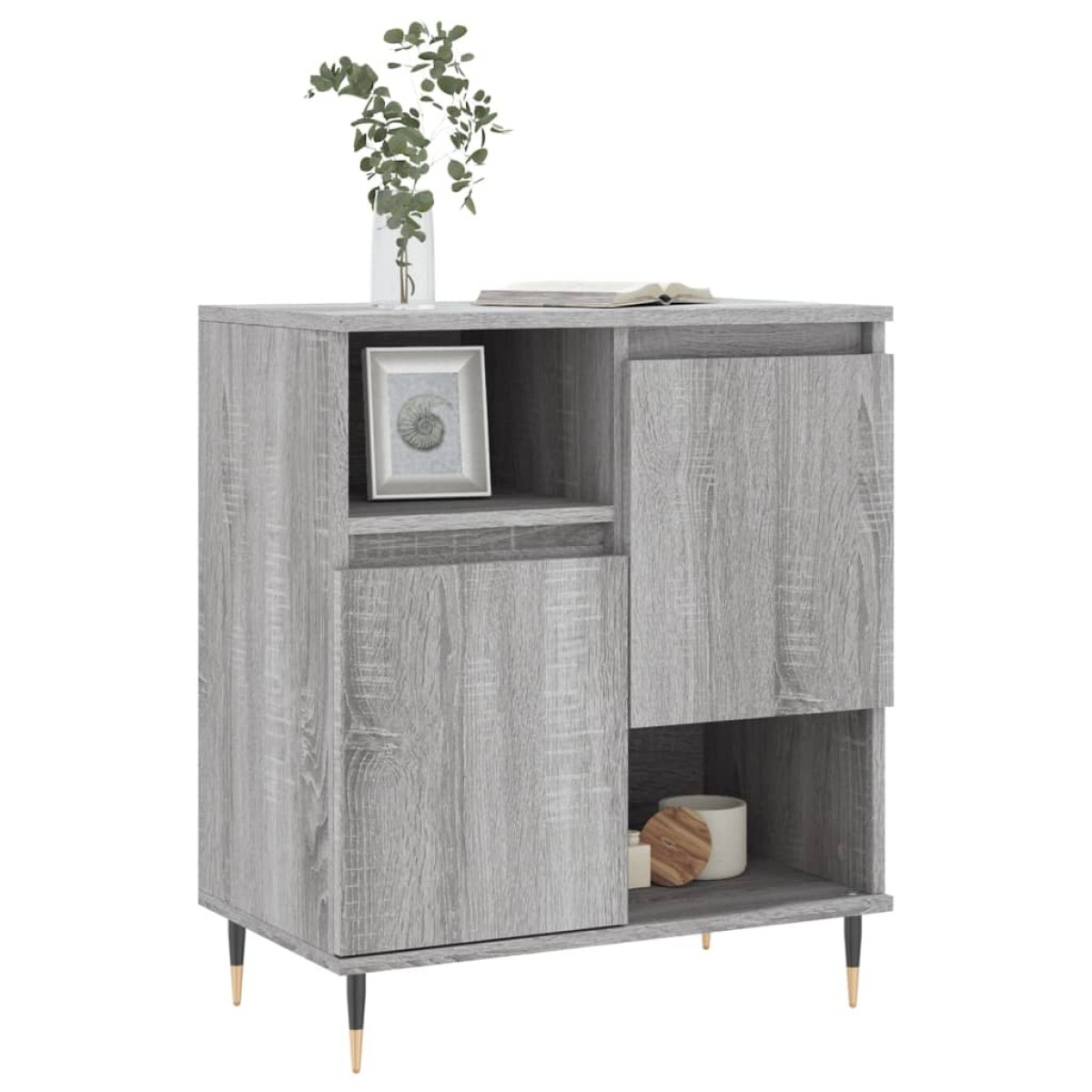 vidaXL Ντουλάπι Γκρι Sonoma 60x35x70 εκ. από Επεξεργασμένο Ξύλο