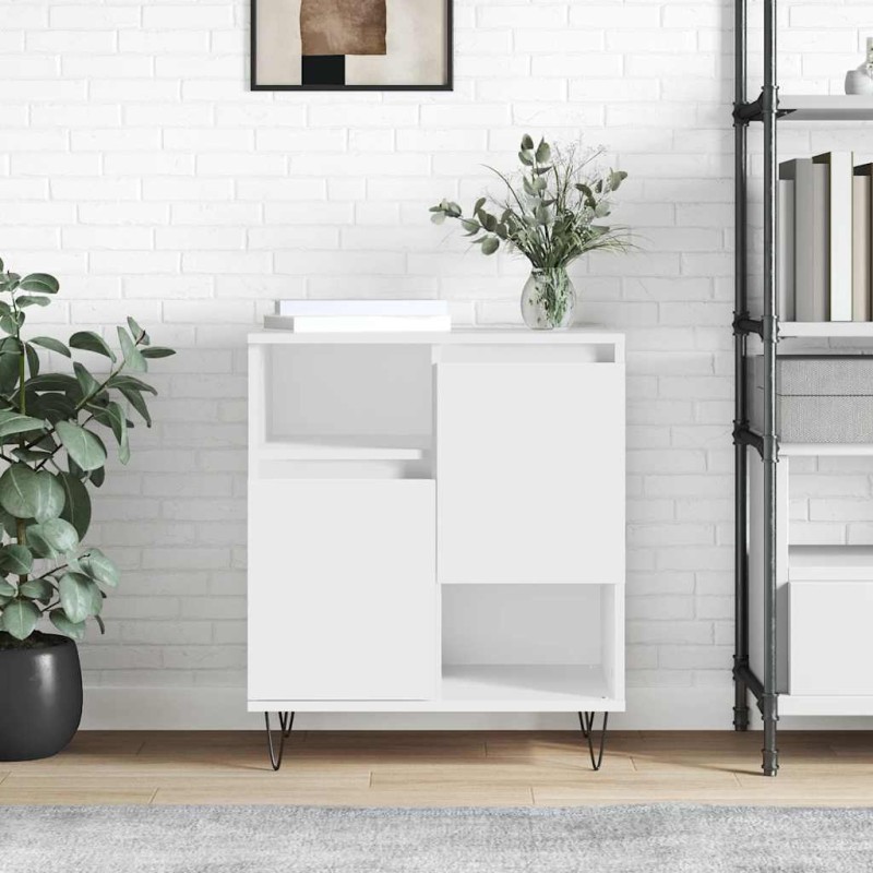 vidaXL Συρταριέρα Λευκή 60 x 35 x 70 εκ. από Επεξεργασμένο Ξύλο