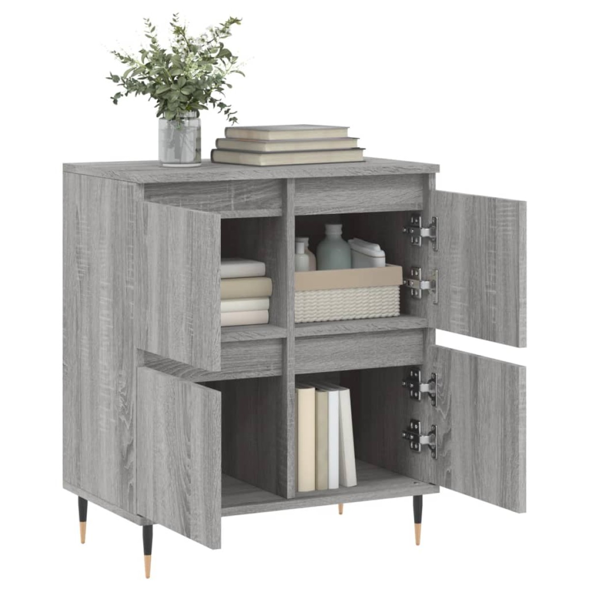 vidaXL Ντουλάπι Γκρι Sonoma 60x35x70 εκ. από Επεξεργασμένο Ξύλο