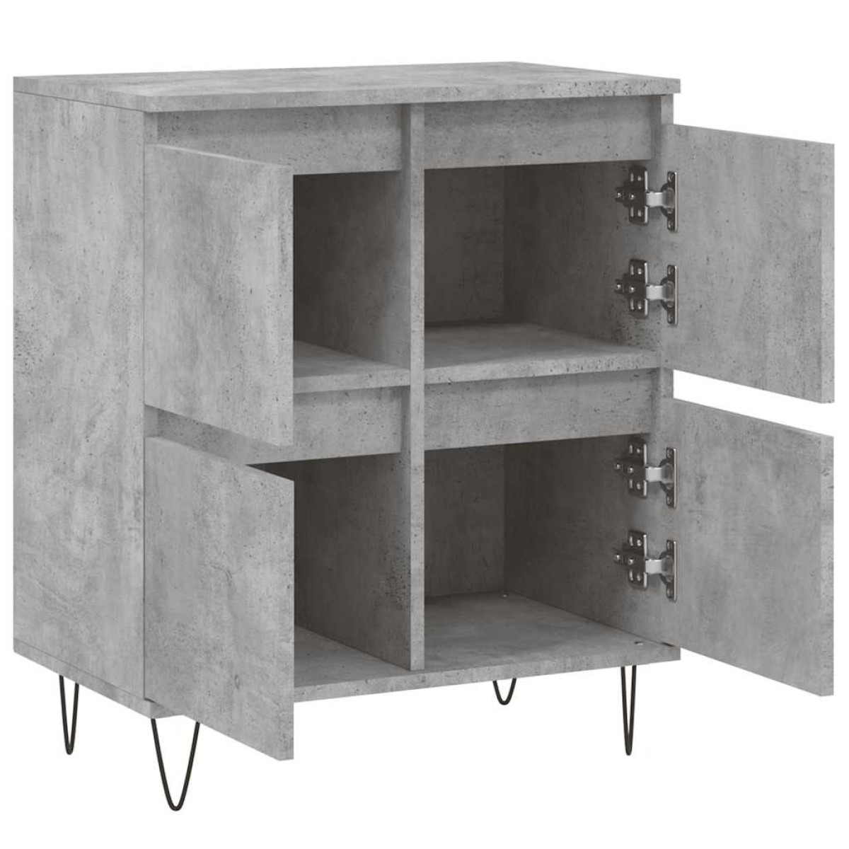 vidaXL Ντουλάπι Γκρι Σκυροδέματος 60x35x70 εκ. Επεξεργασμένο Ξύλο