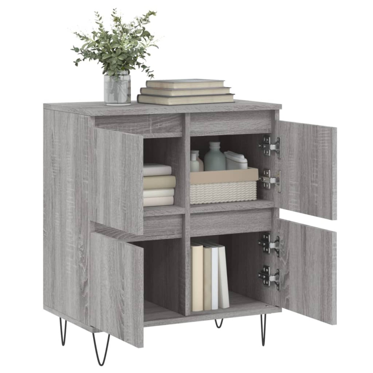 vidaXL Ντουλάπι Γκρι Sonoma 60x35x70 εκ. από Επεξεργασμένο Ξύλο