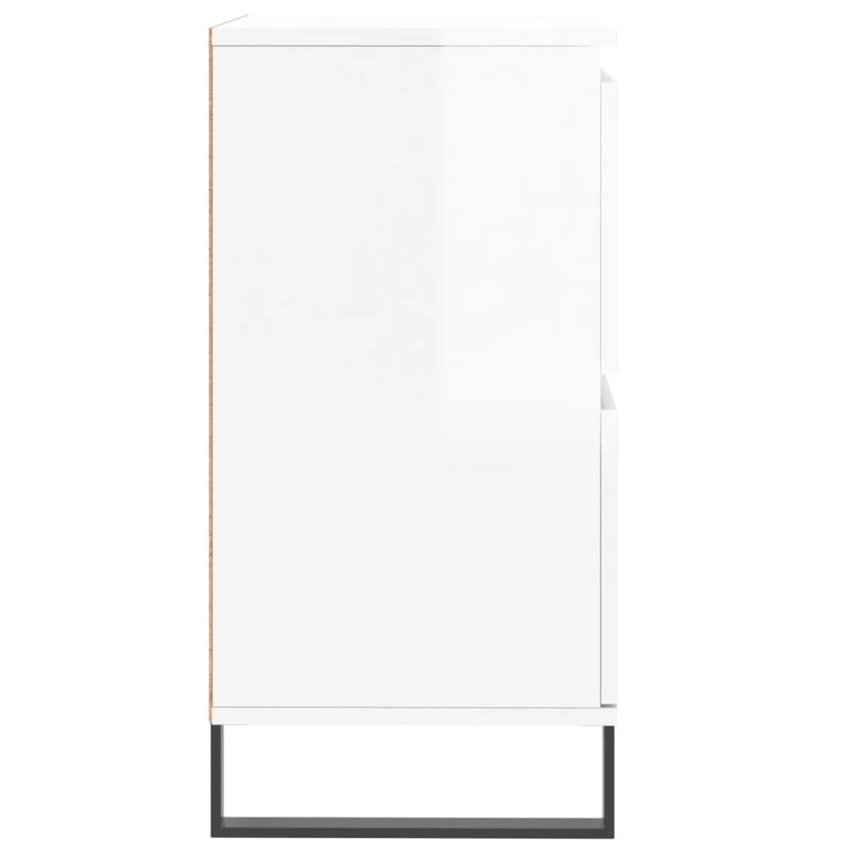 vidaXL Ντουλάπι Γυαλιστερό Λευκό 60x35x70 εκ. από Επεξεργασμένο Ξύλο