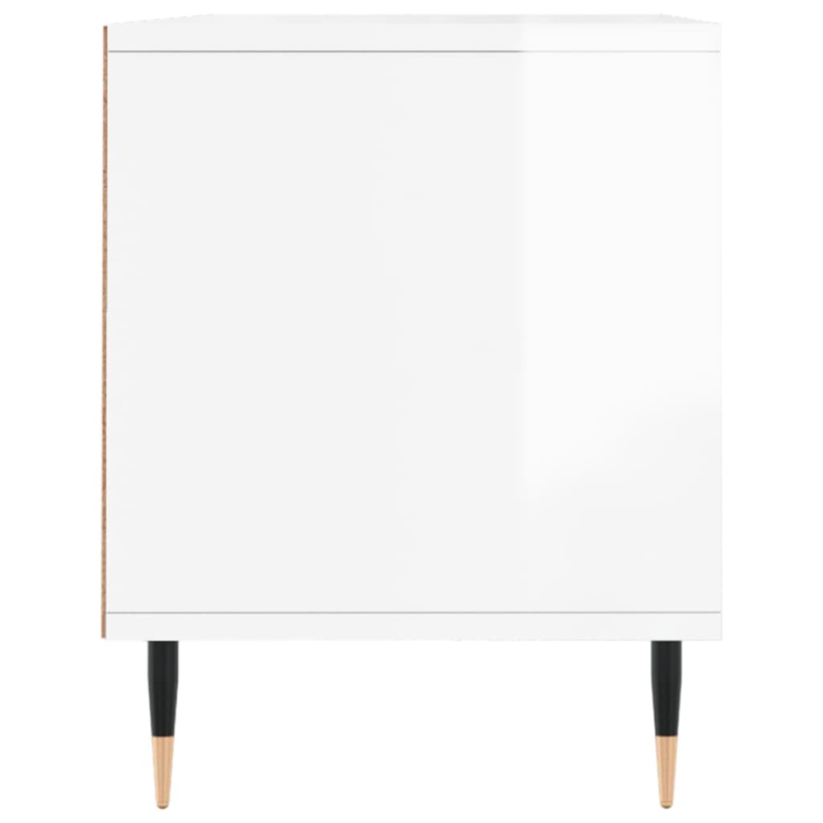 vidaXL Έπιπλο Τηλεόρασης Γυαλ. Λευκό 100x34,5x44,5 εκ. Επεξεργ. Ξύλο
