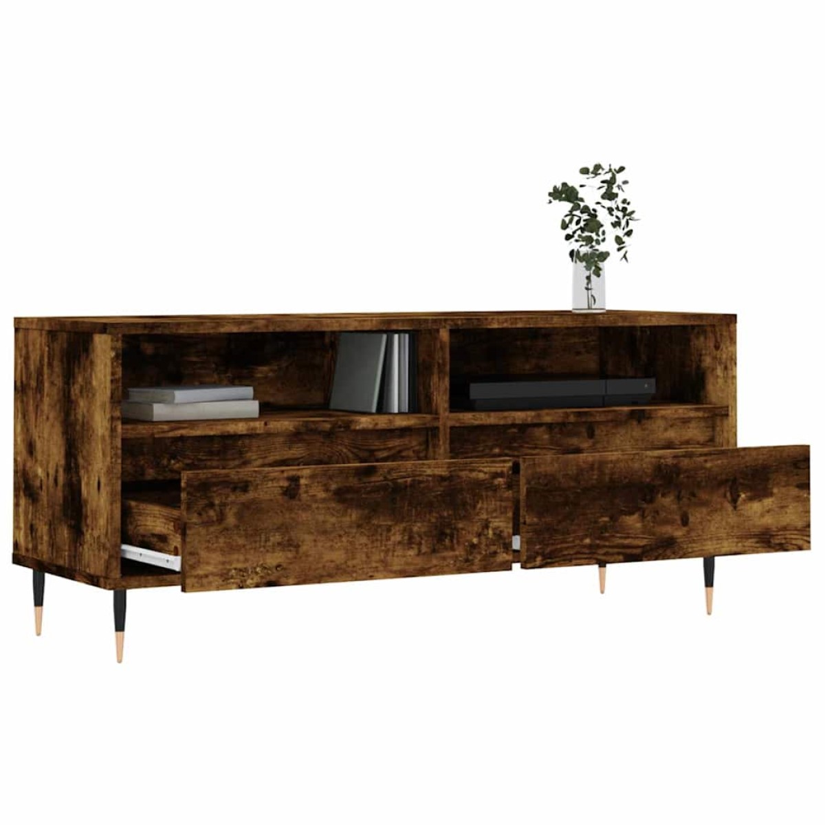 vidaXL Έπιπλο Τηλεόρασης Καπνιστή Δρυς 100x34,5x44,5 εκ. Επεξ. Ξύλο