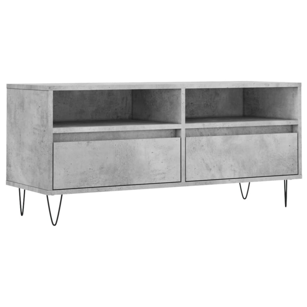 vidaXL Έπιπλο Τηλεόρασης Γκρι Σκυρ. 100 x 34,5 x 44,5 εκ. Επεξ. Ξύλο